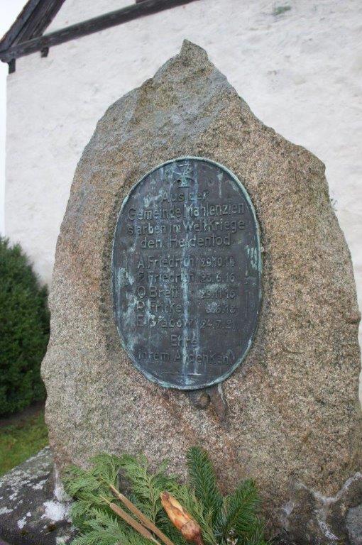 Denkmal in Mahlenzien